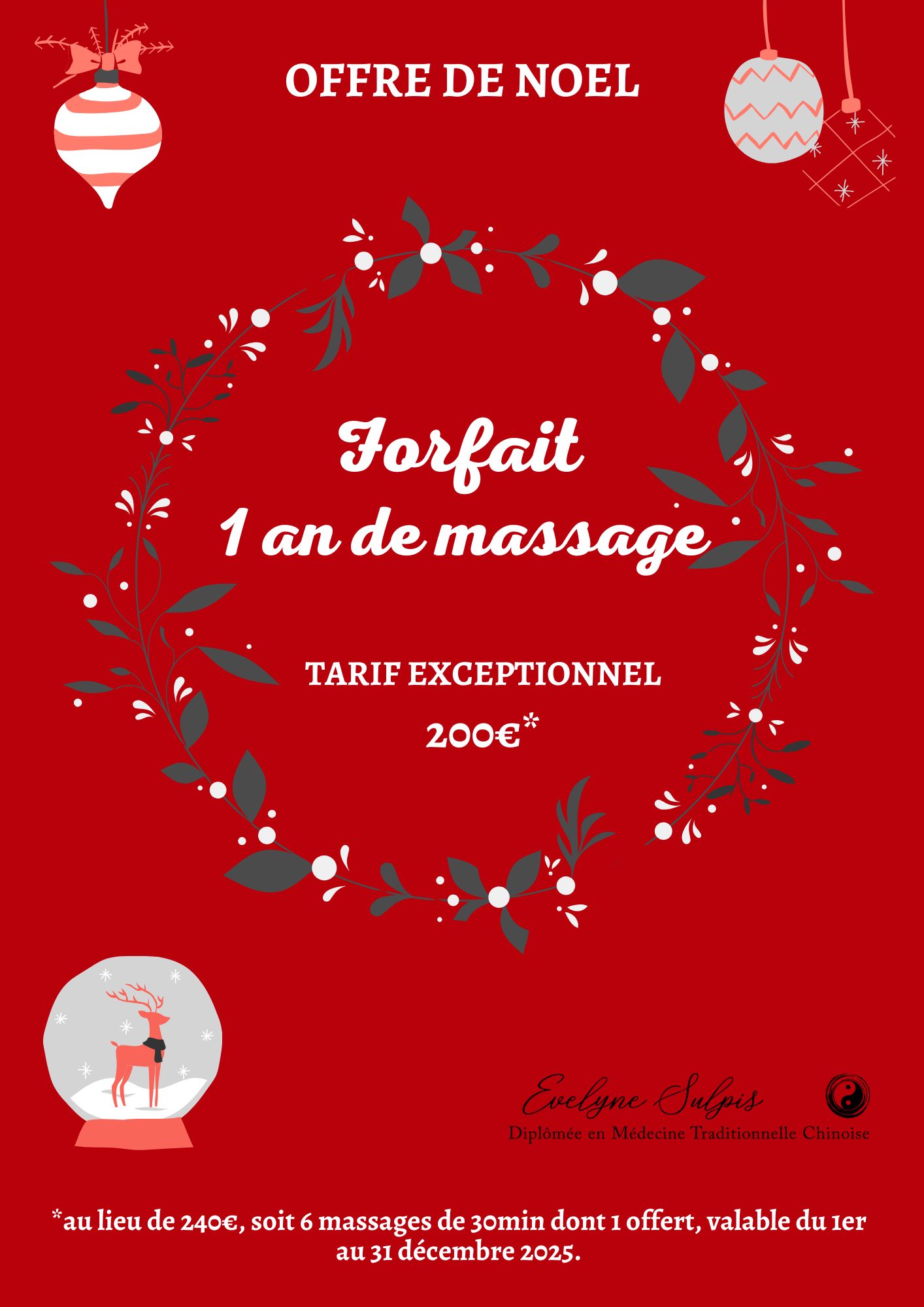 forfait 1an de massage