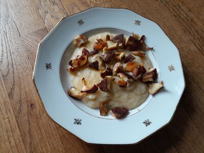 pollenta shiitake